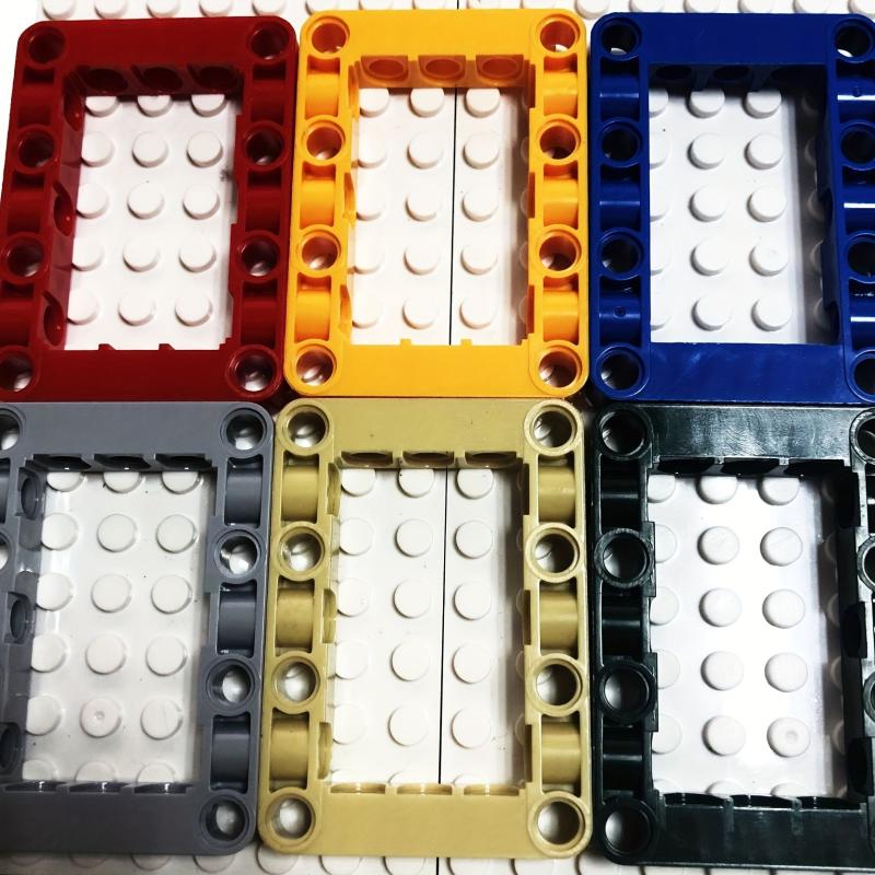 4pcs Building Blocks Modified Frame Thick Hole 5x11 5x7 Beam Bricks For 12