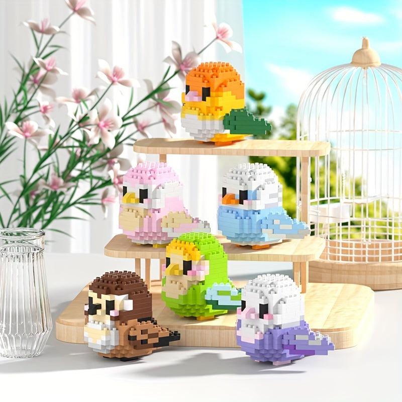 250pcs DIY Cartoon Bird Animal Micro Drill Building Blocks Toys