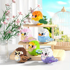 250pcs DIY Cartoon Bird Animal Micro Drill Building Blocks Toys