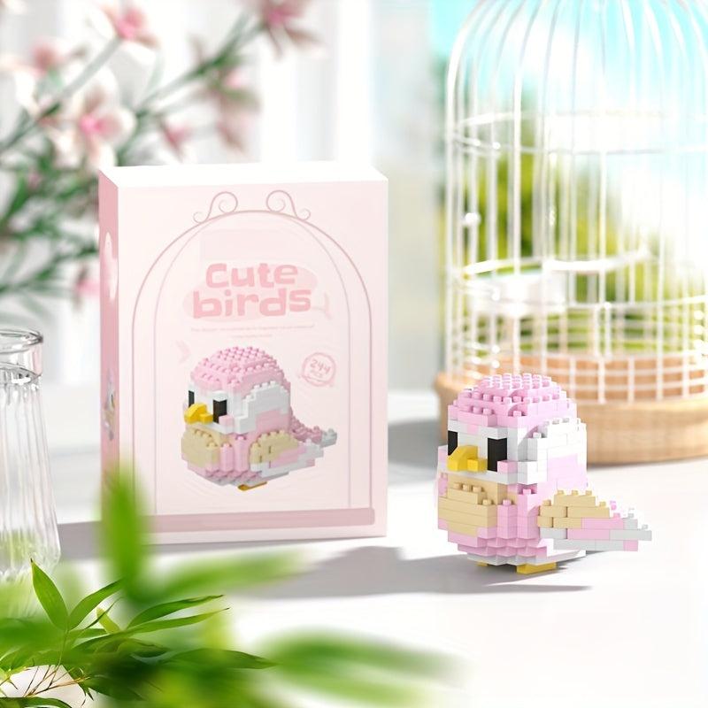 250pcs DIY Cartoon Bird Animal Micro Drill Building Blocks Toys