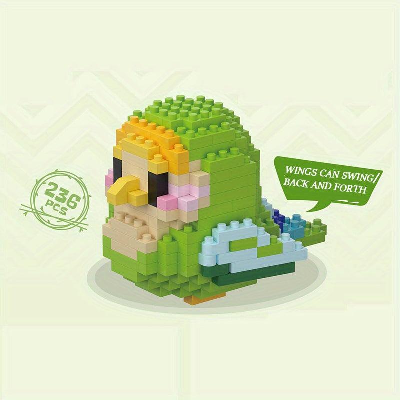250pcs DIY Cartoon Bird Animal Micro Drill Building Blocks Toys
