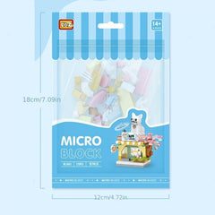 Mini Building Blocks Pet Store Coffee Shop Candy Shop Fresh Fruit Shop