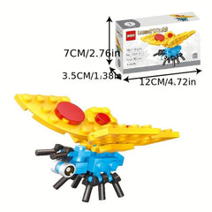 12Pcs Insect Building Blocks Toy Set