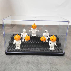 5pcs Pumpkin Head Skeleton Monster Building Blocks Halloween Gift