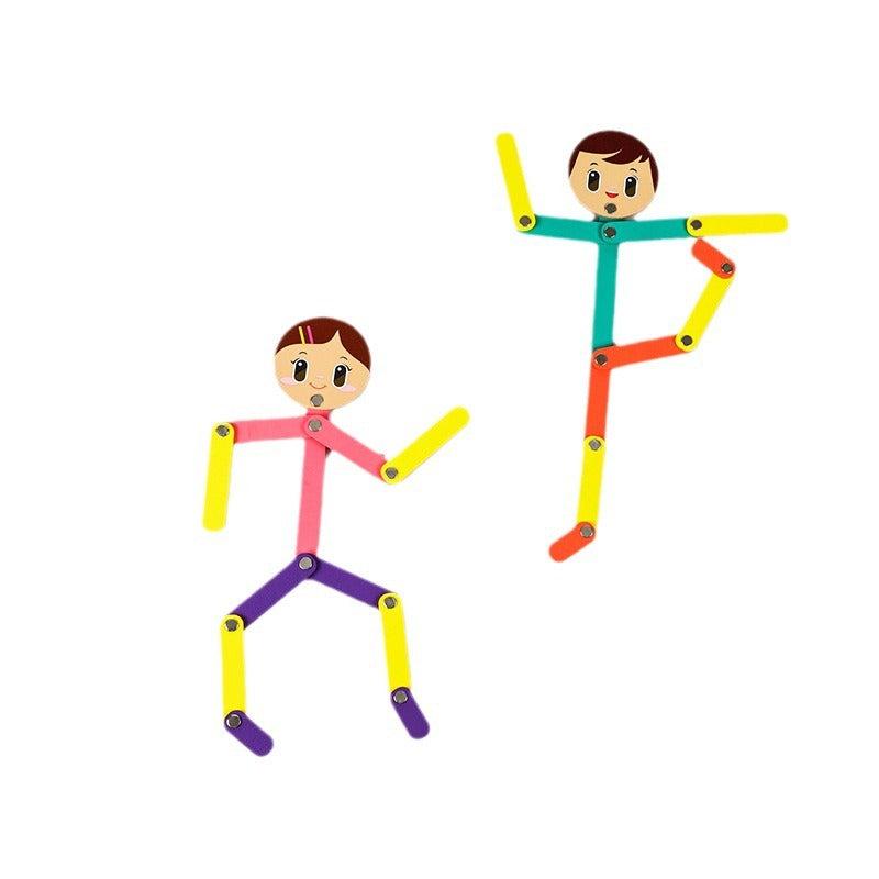Wooden Man Jigsaw Puzzle Game for Kids