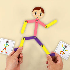 Wooden Man Jigsaw Puzzle Game for Kids