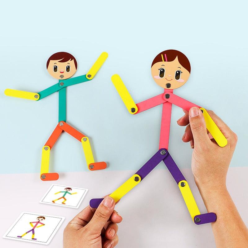 Wooden Man Jigsaw Puzzle Game for Kids