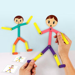 Wooden Man Jigsaw Puzzle Game for Kids