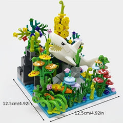 Underwater World MOC Sea Animal Building Blocks Set Shark Dolphin Bricks