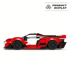 Mini Model Car Building Blocks Red Car City Creative Bricks Toy