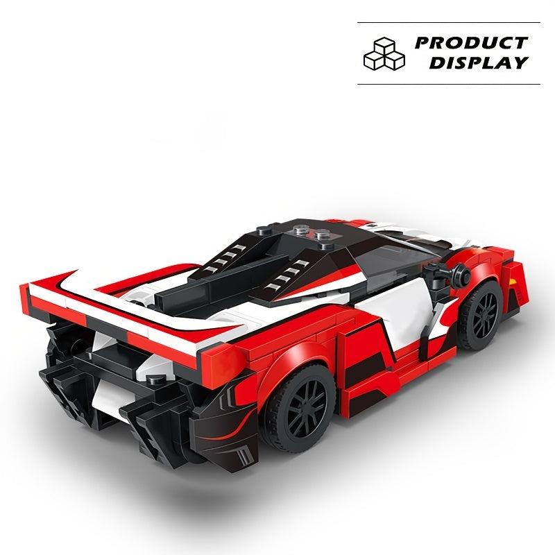Mini Model Car Building Blocks Red Car City Creative Bricks Toy