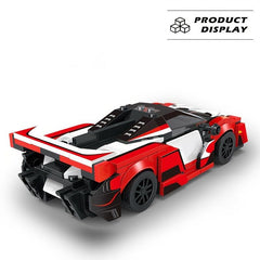 Mini Model Car Building Blocks Red Car City Creative Bricks Toy