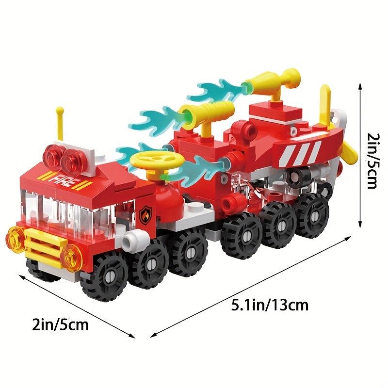 6 in 1 City Fire Brigade Building Blocks - Toys For Kids