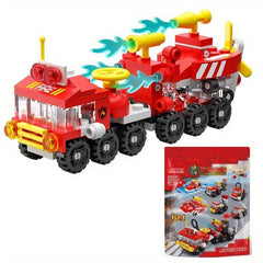 6 in 1 City Fire Brigade Building Blocks - Toys For Kids