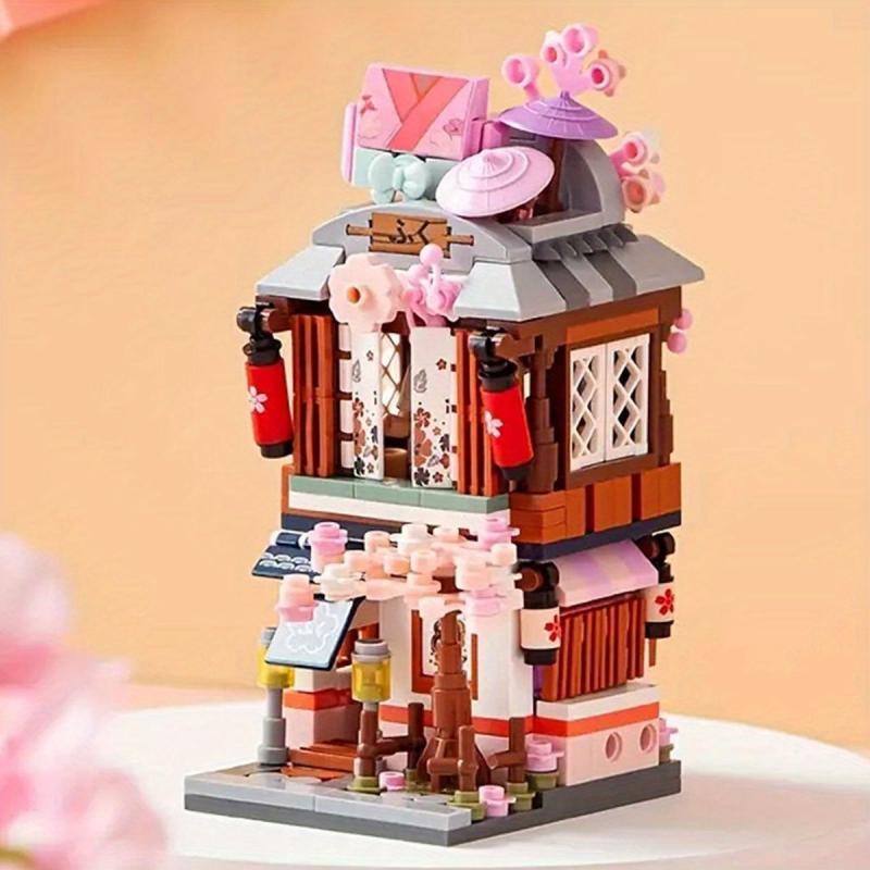 Mini Street View Restaurant Building Blocks Puzzle