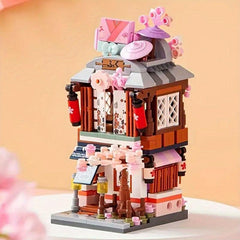Mini Street View Restaurant Building Blocks Puzzle