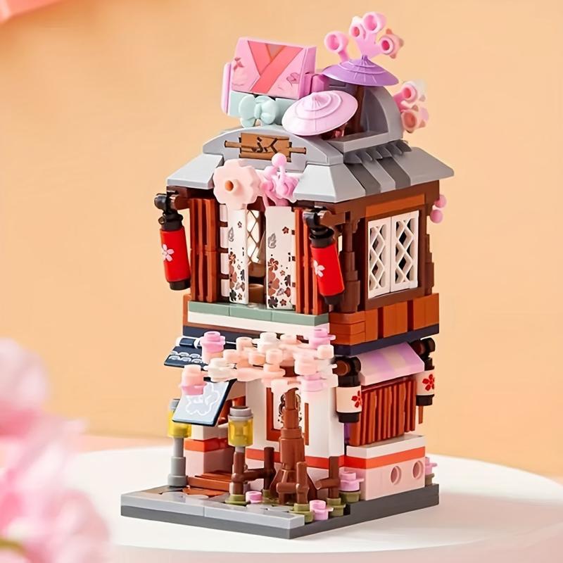 Mini Street View Restaurant Building Blocks Puzzle