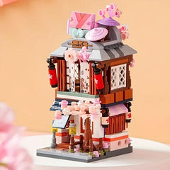 Mini Street View Restaurant Building Blocks Puzzle