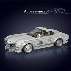 Eight grid Car Series Racing Model Small Blocks Assembly Toy