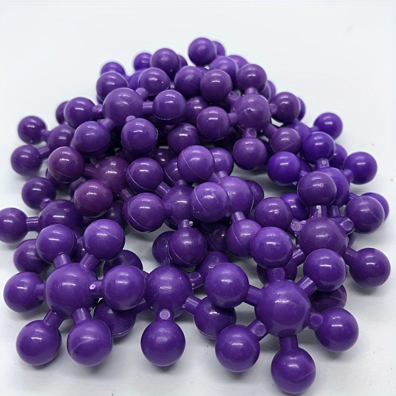 50pcs Single Plum Piece Plastic Interlocking Puzzle Blocks for Boys and Girls