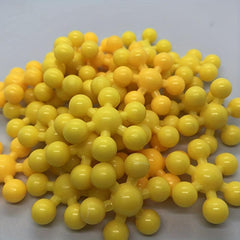 50pcs Single Plum Piece Plastic Interlocking Puzzle Blocks for Boys and Girls