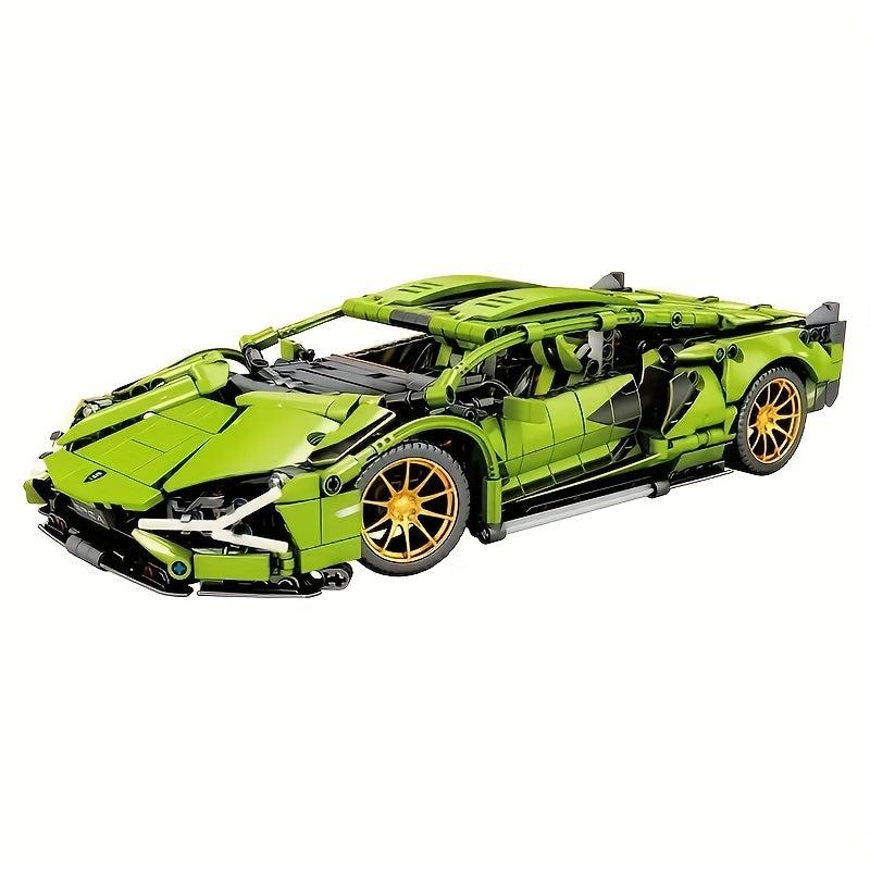 High Tech Racing Sports Car Building Block Set Birthday Gift For Boys