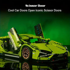 High Tech Racing Sports Car Building Block Set Birthday Gift For Boys