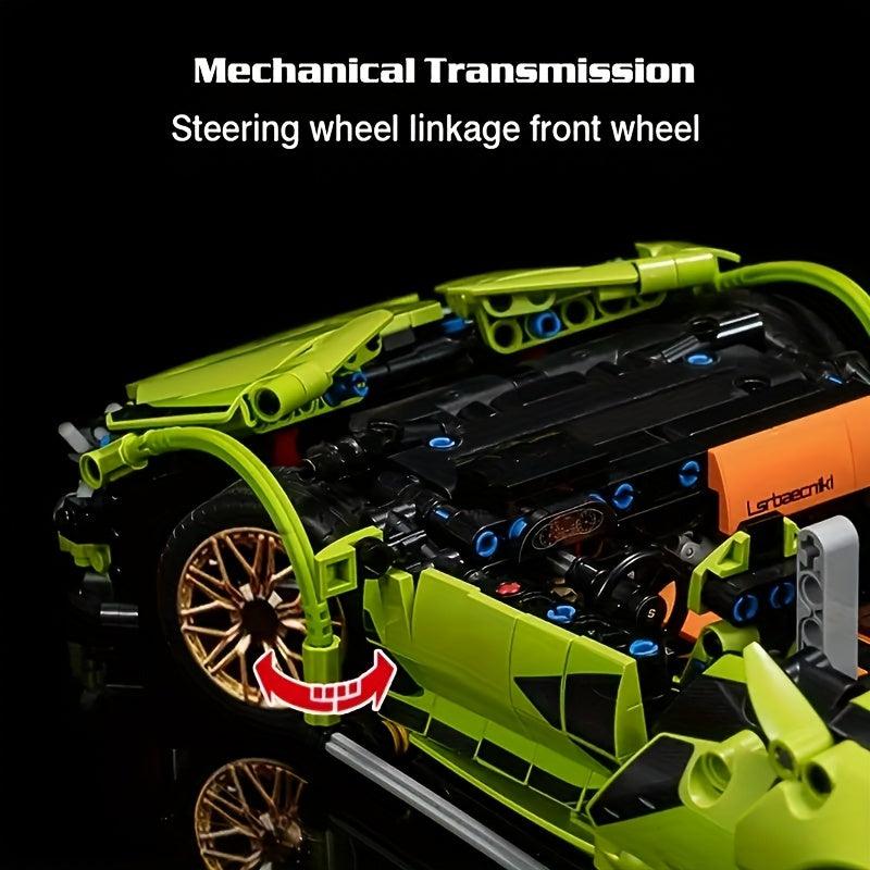 High Tech Racing Sports Car Building Block Set Birthday Gift For Boys