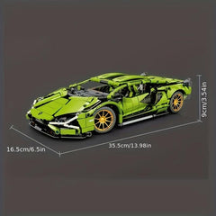 High Tech Racing Sports Car Building Block Set Birthday Gift For Boys