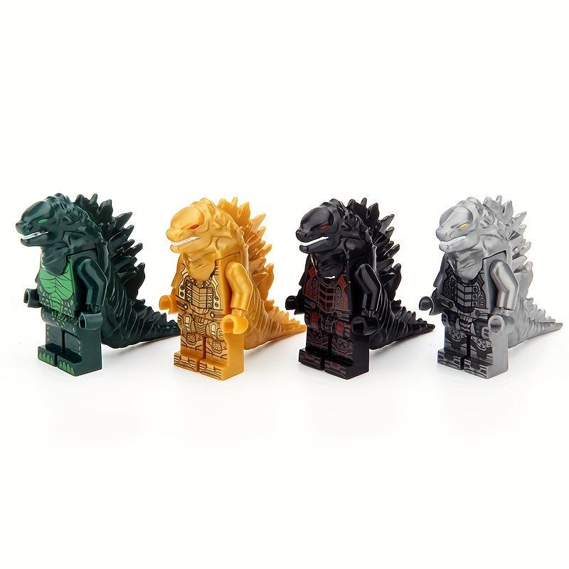 8pcs Set Monster Animals Building Blocks Educational Toys For Kids