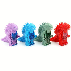 8pcs Set Monster Animals Building Blocks Educational Toys For Kids