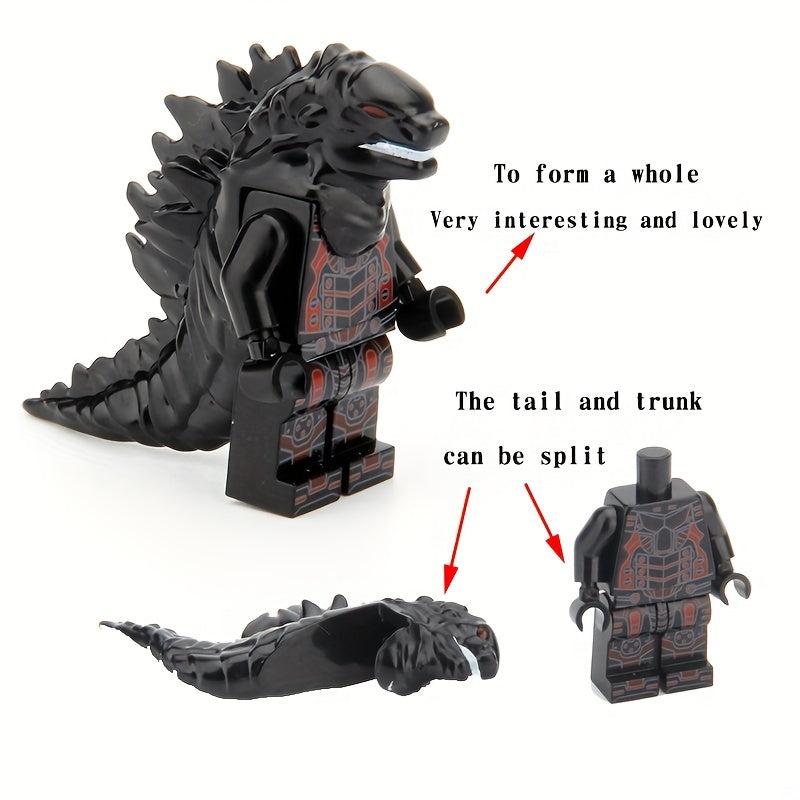 8pcs Set Monster Animals Building Blocks Educational Toys For Kids