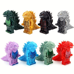 8pcs Set Monster Animals Building Blocks Educational Toys For Kids