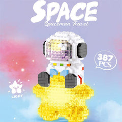 Astronaut Building Block with Light