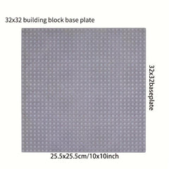 6-Pack 32x32 Points 10' Base Plate Kids Building Blocks DIY Wall Table Plates