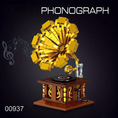 Classic Phonograph Sewing Radio Telephone Building Blocks