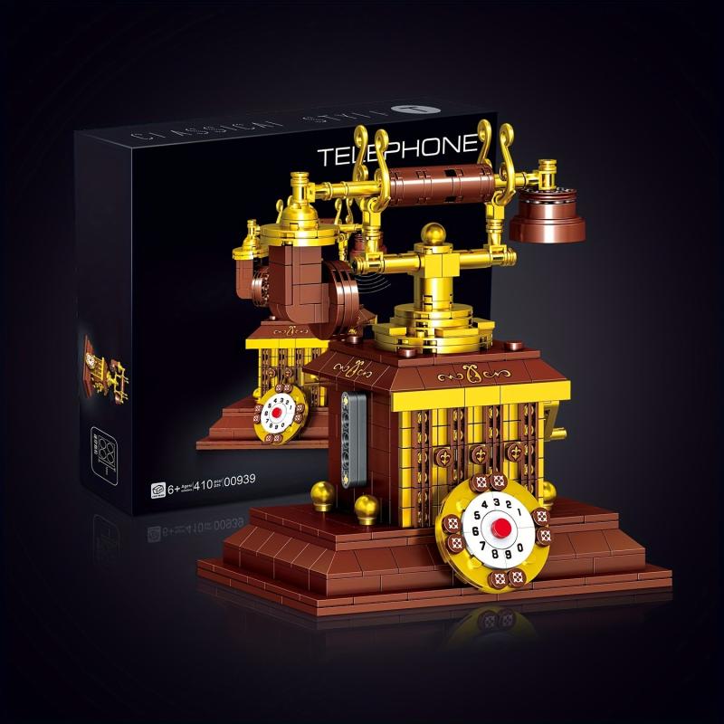 Classic Phonograph Sewing Radio Telephone Building Blocks