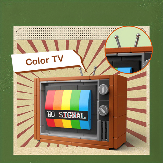 Retro Appliances TV Machine Building Blocks Assembly Toys