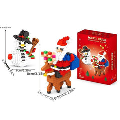 Building Blocks Santa Motorcycle Knight Gift Ornament