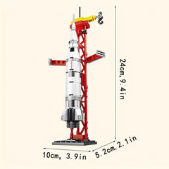 3pcs Space Rocket Model Building Blocks DIY Assembled Toys