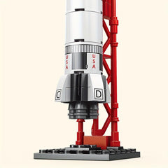 3pcs Space Rocket Model Building Blocks DIY Assembled Toys