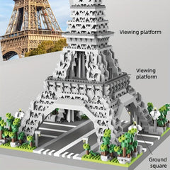 1765pcs Eiffel Tower Building Blocks 3D Puzzle Toy Christmas Gift