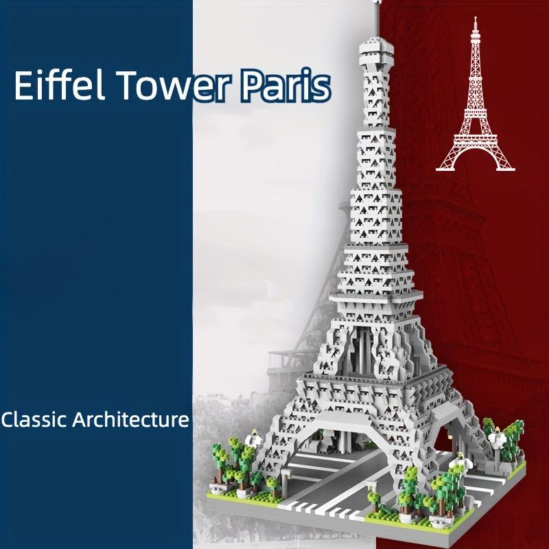 1765pcs Eiffel Tower Building Blocks 3D Puzzle Toy Christmas Gift