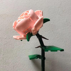 Red Rose Building Blocks Gift for Girlfriend