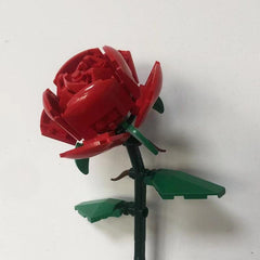 Red Rose Building Blocks Gift for Girlfriend