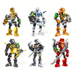 12pcs Warrior Building Block Toys DIY Hero Action Figures For Kids