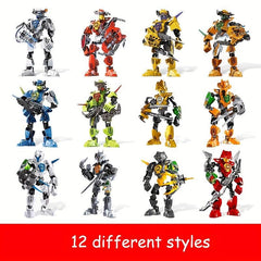 12pcs Warrior Building Block Toys DIY Hero Action Figures For Kids