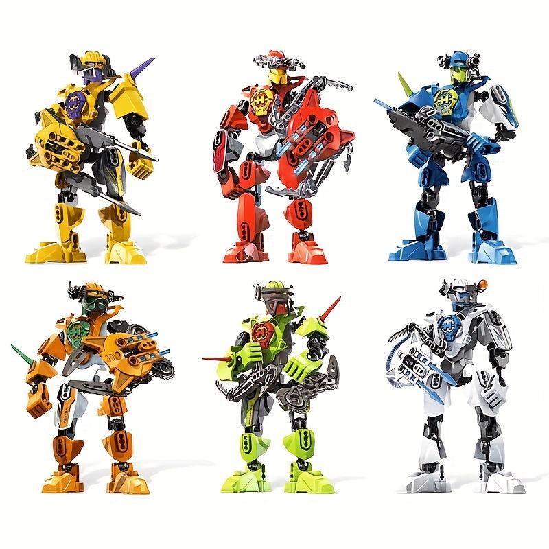 12pcs Warrior Building Block Toys DIY Hero Action Figures For Kids