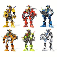 12pcs Warrior Building Block Toys DIY Hero Action Figures For Kids