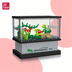 63pcs Building Blocks Fish Tank Decoration Toys